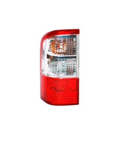 Farolim traseiro de automóvel vermelho, branco e amarelo