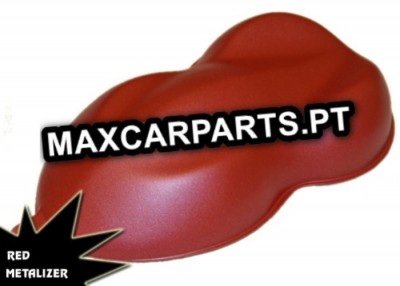 Produto em metalizador vermelho brilhante com texto MAXCARPARTS.PT