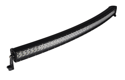 Barra de luz LED curvada preta para veículos com 40 LEDs