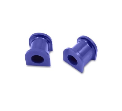 Par de peças cilíndricas azuis em plástico ou borracha