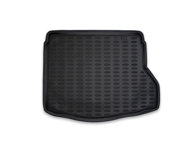 Tapete de automóvel preto com textura oval