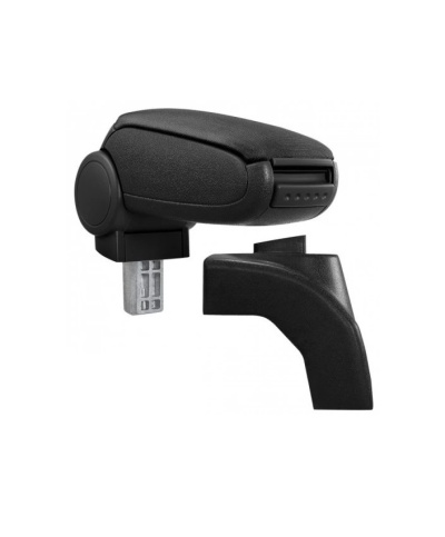 apoio de braço preto para automóvel com base de suporte