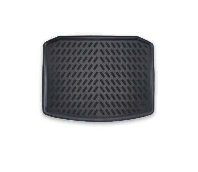 Tapete preto para mala de carro com textura em padrão diagonal