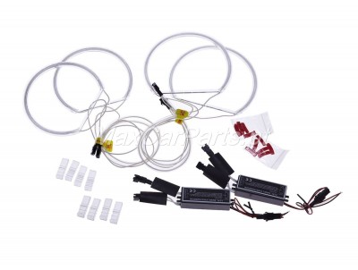 Conjunto de iluminação LED com fios, módulos e conectores