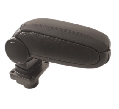 Apoio de braço para carro preto com base plástica