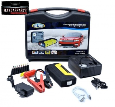 Kit de arranque automóvel com varios acessórios e maleta