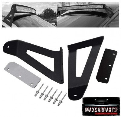 Suporte de lâmpada LED de barra para teto de automóvel com parafusos e chapas