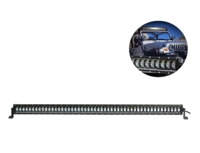 Barra de luz LED preta longa para viatura 4x4