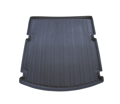 Tapete de borracha preto para bagageira de carro com textura estriada