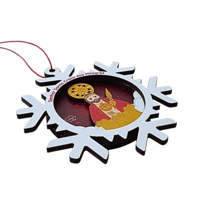 ADORNO&#x20;EM&#x20;MADEIRA&#x20;FLOCO&#x20;DE&#x20;NEVE&#x20;-&#x20;SENHOR&#x20;SANTO&#x20;CRISTO&#x20;DOS&#x20;MILAGRES