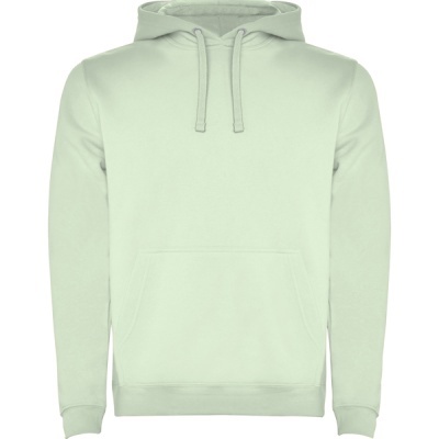 Sweatshirt verde claro com capuz e bolso canguru