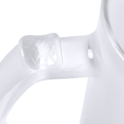 Pega transparente fosca de jarro de vidro com bolha interior