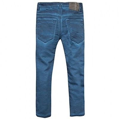 Calças de ganga azuis para criança vista de trás