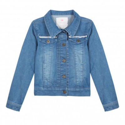 Casaco de ganga azul claro para criança
