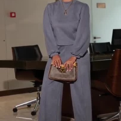 Camisola meia gola azul Miss You