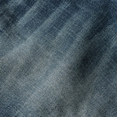 Tecido de ganga azul com textura e padrão diagonal