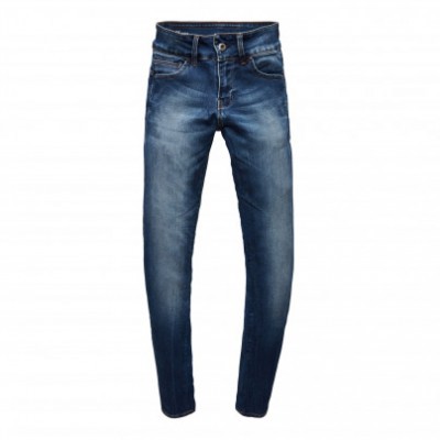 Calças de ganga azuis de corte justo