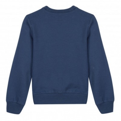 Sweatshirt azul escuro vista de costas