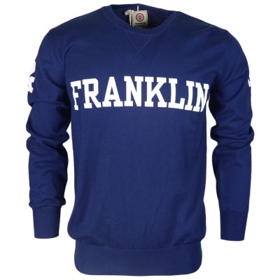 Camisola azul com FRANKLIN branco