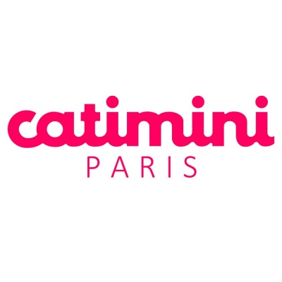 Logotipo da marca catimini PARIS em rosa sobre fundo branco