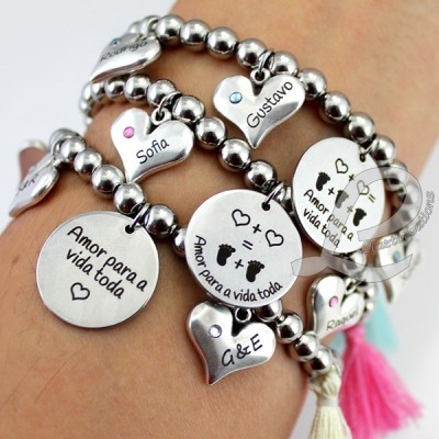 Pulseira Elástica em Aço 