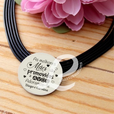Colar personalizado "As melhores Mães são promovidas a Avós"