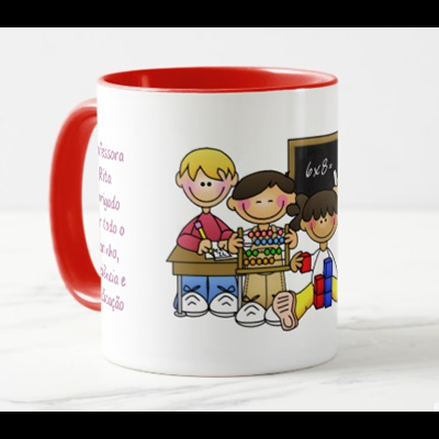 Caneca Professora obrigado pelo carinho, paciência e dedicação.