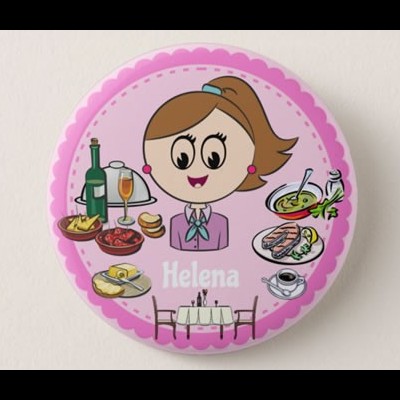 Crachá Empregada/o de Mesa Restaurante