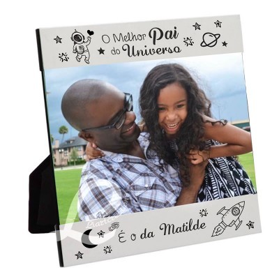 Moldura "O melhor pai do universo é..."
