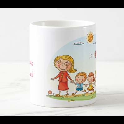 Caneca "Obrigado por nos ajudares a crescer felizes"