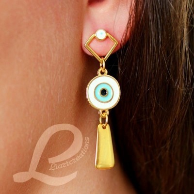 Brincos compridos olho