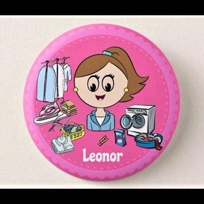 Crachá Empregada de Lavandaria