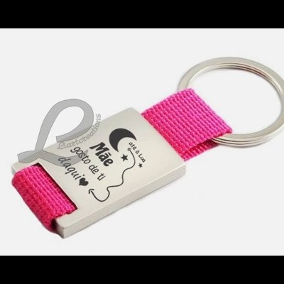 Porta-Chaves "Mãe, gosto de ti daqui até à Lua"