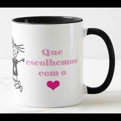 Caneca "Amigas são irmãs que escolhemos com o coração"