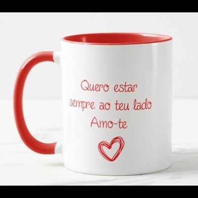 Caneca "Quero estar sempre ao teu lado"