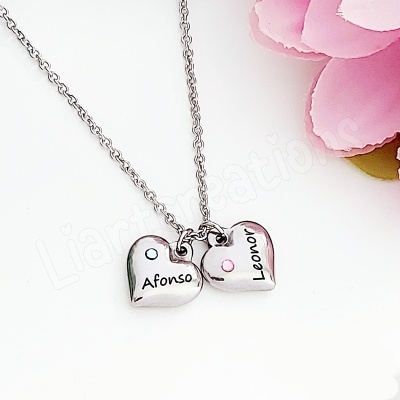 Fio Corações Personalizados com Nome