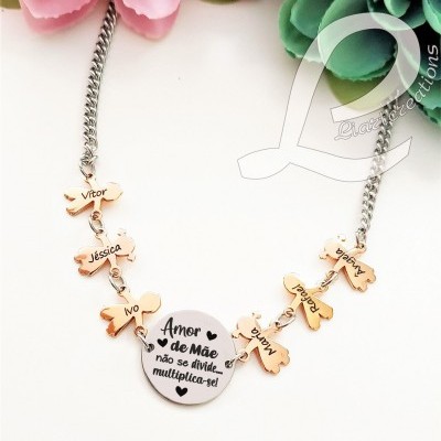 Fio "Amor de Mãe não se divide...multiplica-se!"