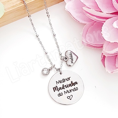 Colar "Melhor Madrinha do Mundo"