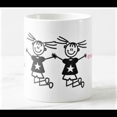 Caneca "Amigas são irmãs que escolhemos com o coração"