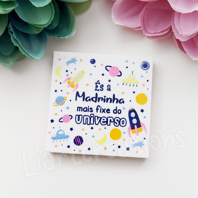 Íman em Cerâmica  "És a Madrinha mais fixe do Universo"