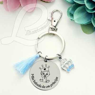 Porta-Chaves "Mãe babada de um príncipe"