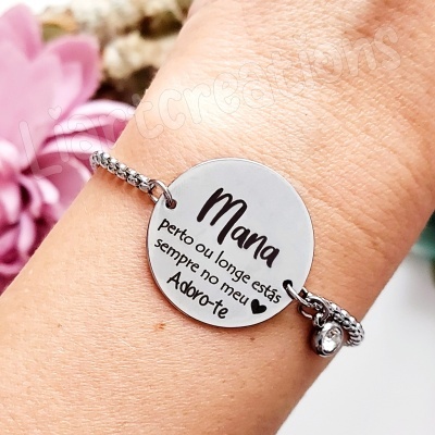 Pulseira Mana, perto ou longe estás sempre no meu 🖤