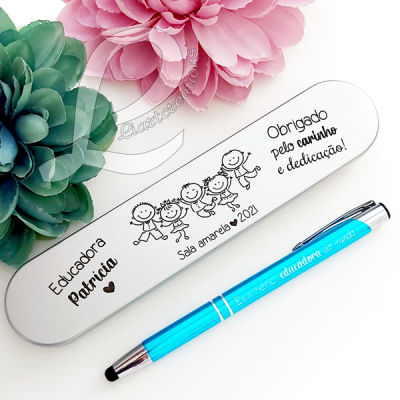 Conjunto Estojo + Caneta 