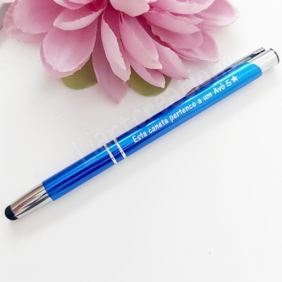 Caneta Touch Personalizada " Esta caneta pertence a um Avô 5 Estrelas"
