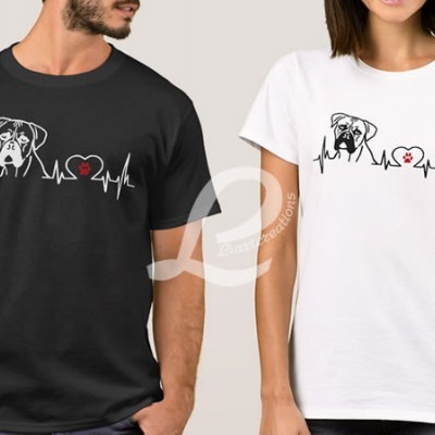 T-shirt Batimentos Cardiacos Boxer