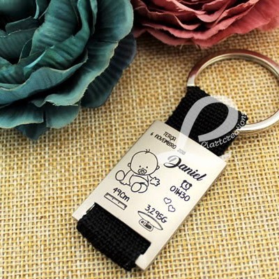 Porta-Chaves C/ Gravação de Dados de Nascimento