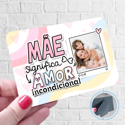 Moldura em MDF Personalizável "Mãe significa Amor incondicional"