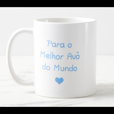 Caneca "Coruja Adoro-te Avô + Para o Melhor Avô do Mundo"