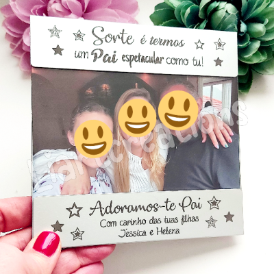 Moldura "Sorte é ter um Pai espetacular como tu"