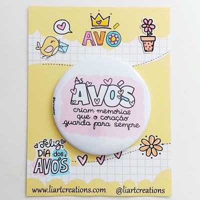 Iman personalizado "As avós criam memórias que o coração guarda para sempre"